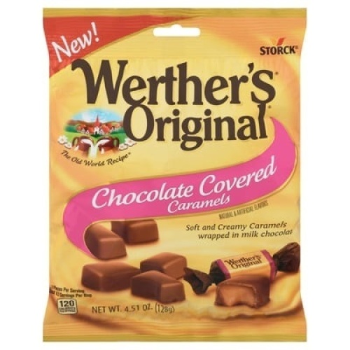Werther's Original Chocolate Covered Caramels (12 count) - Lot 1909