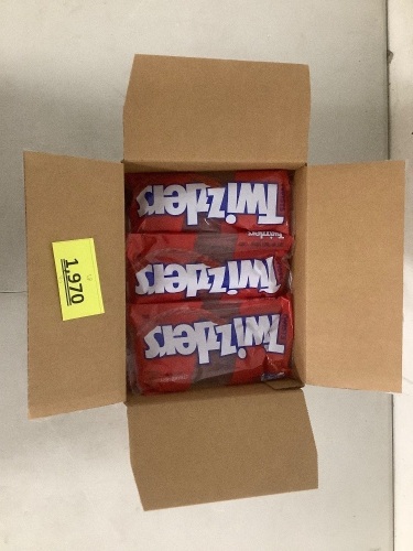 Box Of Bags Of Twizzlers Strawberry Twists 12 Count - Lot 1970
