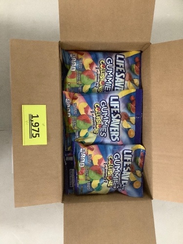 Box Of Bags Of Lifesavers Gummies Collisions 12 Count - Lot 1975