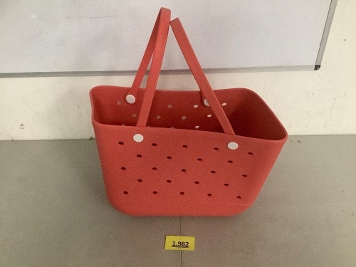 Salmon Colored Croc Bag - Lot 1982