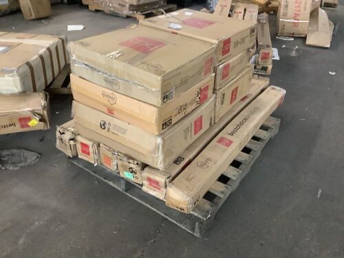 Lot of (6) Patio Umbrellas & (6) Umbrella Bases - Uninspected  - Lot 101