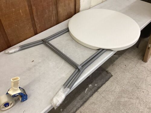 Bar Height Folding Table Indoor Outdoor Accessory w/ Thick Table Top - 32in  - Lot 268