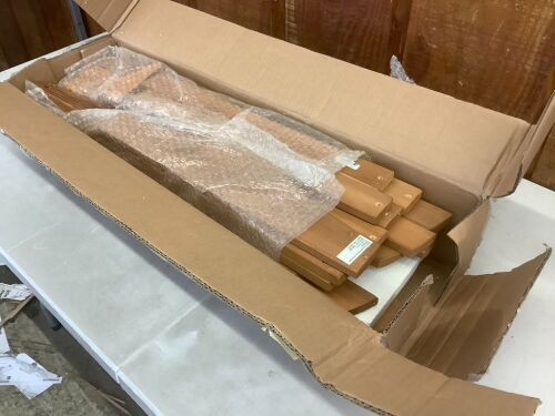Folding Wooden Adirondack Chair, Accent Furniture w/ Natural Woodgrain - Missing Hardware & Manual - Lot 533