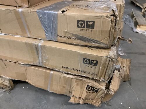 Lot of (9) Cantilever Patio Umbrellas & (9) Bases - Uninspected - Lot 142