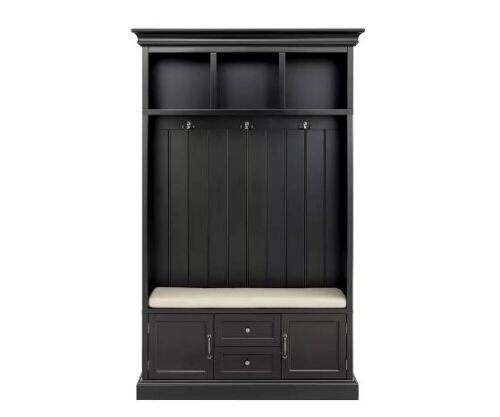 Home Decorators Collection Royce Black 49 in. Hall Tree - Lot 32