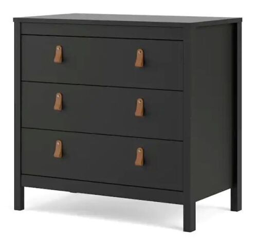 Tvilum Madrid 3-Drawer Black Matte Chest of-Drawers - Lot 71