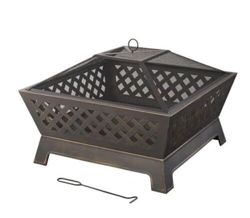 Hampton Bay Tipton 34 in. Steel Deep Bowl Fire Pit in Oil Rubbed Bronze - Lot 164