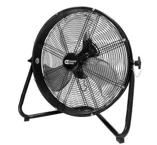 Commercial Electric 20 in. 3-Speed High Velocity Shroud Floor Fan - Lot 320