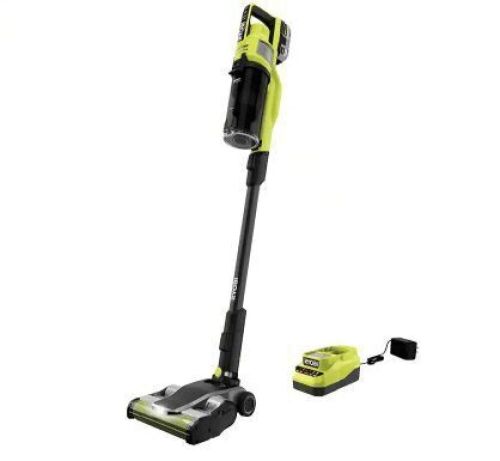 RYOBI ONE+ HP 18V Brushless Cordless Pet Stick Vac with Kit with Dual-Roller, 4.0 Ah HIGH PERFORMANCE Battery, and Charger - Lot 321