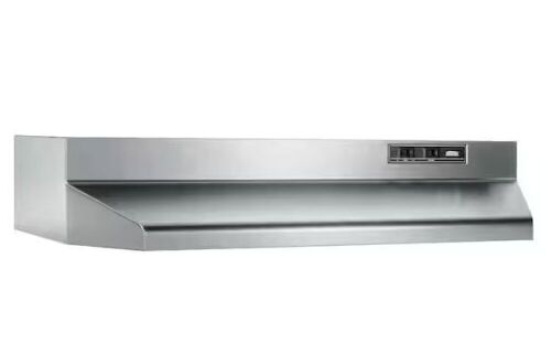 Broan-NuTone 40000 Series 30 in. 210 Max Blower CFM Ducted Under-Cabinet Range Hood with Light in Stainless Steel - Lot 322