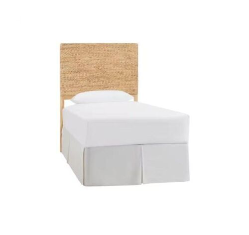 StyleWell Caspian Natural Finish Woven Hyacinth Twin Headboard - Lot 88