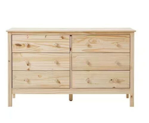 StyleWell 6-Drawer Unfinished Natural Pine Chest of Drawers - Lot 92