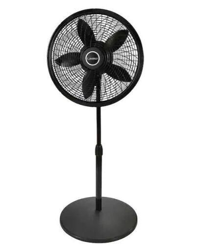 Lasko 18 in. 3 Speeds Cyclone Pedestal Fan in Black with Adjustable Height, Oscillating - Lot 566