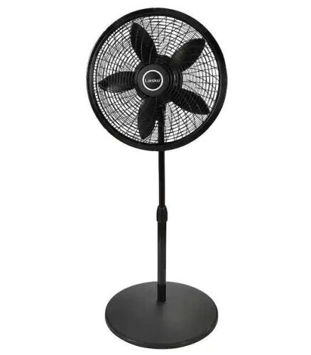 Lasko 18 in. 3 Speeds Cyclone Pedestal Fan in Black with Adjustable Height, Oscillating - Lot 666