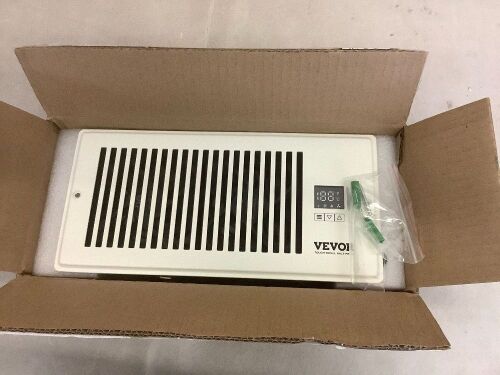 VEVOR Register Booster Fan, Fits 4” x 10” Register Holes, with Thermostat Control, Adjustable Speed - Missing Remote  - Lot 693