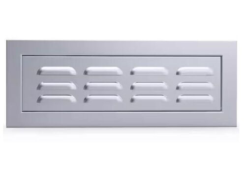 Sunstone Signature Series 18 in. x 3.25 in. x 6.5 in. Stainless Steel Vented Panel Door with Concealed Pressure Hinge - Lot 581