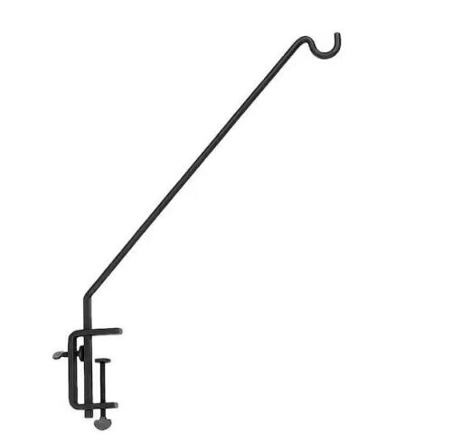 Achla Designs 24 in. Tall Black Powder Coat 45-Degrees Angled Rail Mount Pole - Lot 706