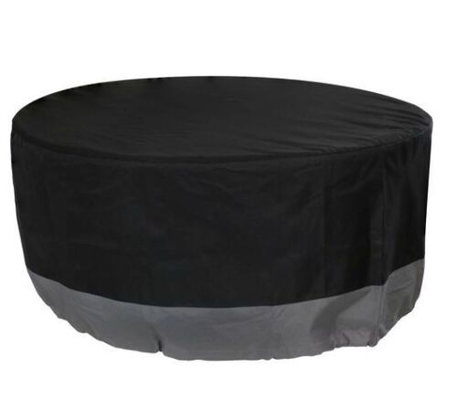 Sunnydaze Decor 36 in. Gray/Black Round 2-Tone Outdoor Fire Pit Cover - Lot 223