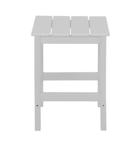 MASON White Poly Outdoor Adirondack Side Table - Lot 228