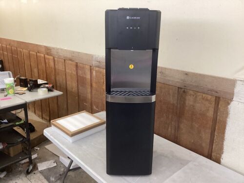 Glacier Bay Matte Black and Stainless Steel Bottom Load Water Dispenser - Lot 86