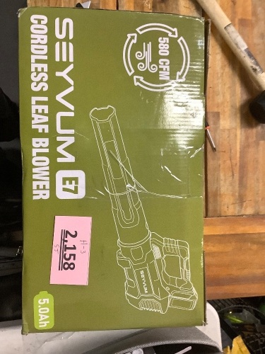 Seyvum e7 cordless Leaf Blower - Lot 2158