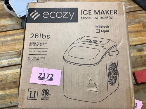 Ecozy Ice Maker - Lot 2172