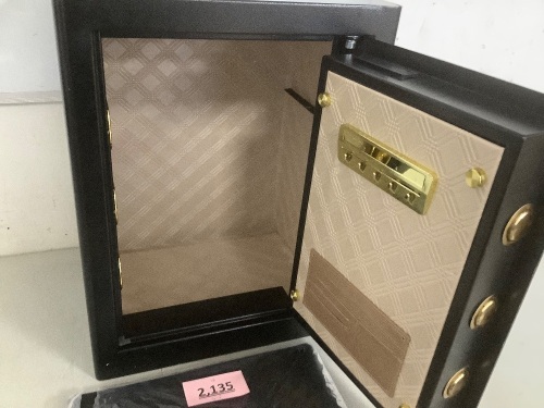Gold and Black Safe Brand Unknown - Lot 2135