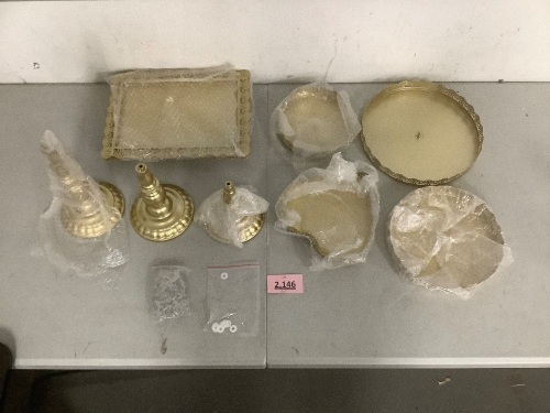 7 Piece Cake Stand Set Gold - Lot 2146