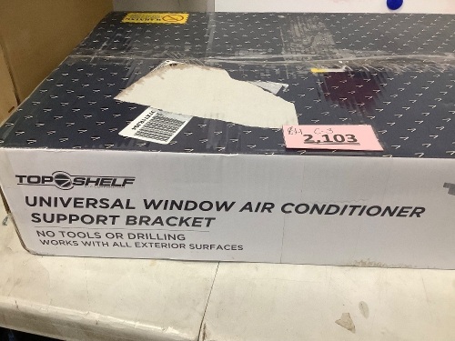 Top Shelf Universal Window Air Conditioner Support Bracket - Lot 2103