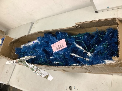 Artificial Blue Christmas Tree - Lot 2113