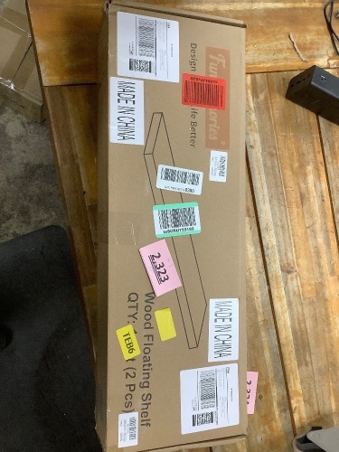 Wood Floating Shelf 2 Count - Lot 2323