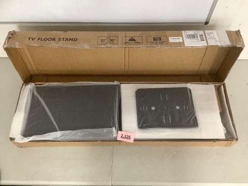 TV Floor Stand Black - Lot 2326