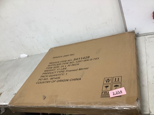 Framed Mirror - Lot 2254