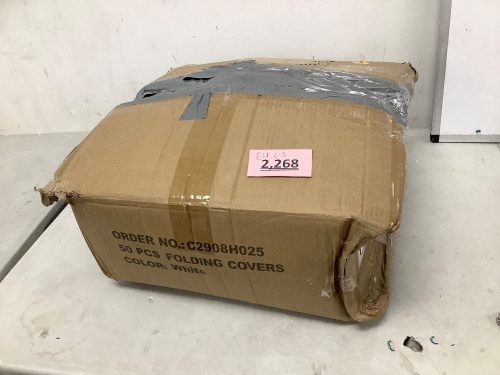 White Folding Chair Covers - Lot 2268