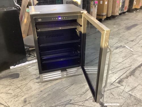 Hooure 24 in. Built-in/Freestanding Single Zone Beverage Refrigerator, Stainless Steel - Scratch & Dent  - Lot 98