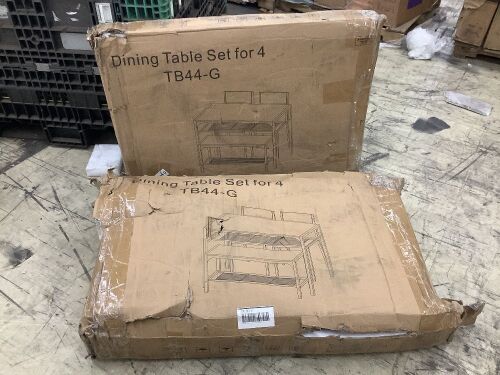 Lot of (2) Dining Table with 2 Chairs and Bench - Uninspected - Lot 109