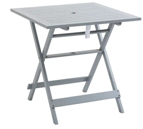 Outsunny Foldable Patio Bistro Table with Umbrella Hole - Lot 118