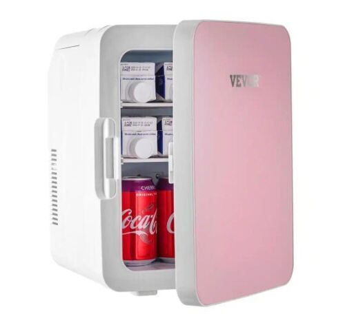 VEVOR 0.35 cu. ft. Mini Fridge in Pink - Lot 214