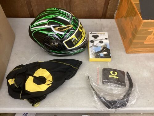 Full Face Motorcycle Helmet with Wireless Earphone - Lot 221