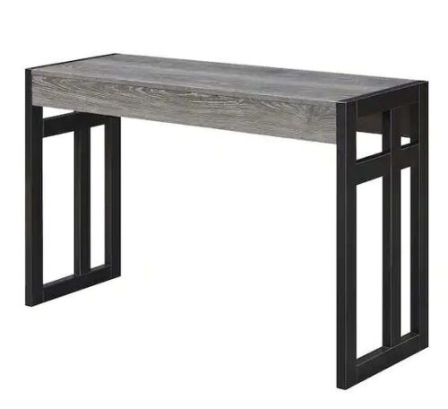  Monterey 50 in. Weathered Gray/Black Standard Rectangle Wood Console Table - Lot 224