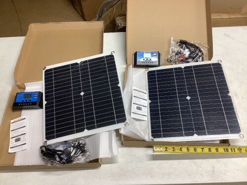 Lot of (2) Small Solar Panel Kits  - Lot 250