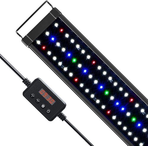 NICREW ClassicLED Plus LED Aquarium Light with Timer, 18 Watts, for 24 to 30 Inch Fish Tank - Lot 251