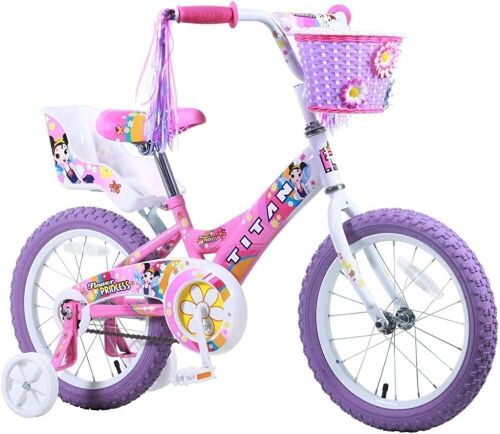16" Flower Princess Bike w/ Training Wheels - Lot 304
