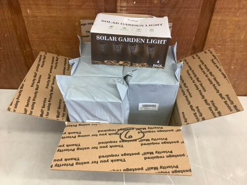 Lot of (6) Solar Garden Light, 4 Pack  - Lot 338