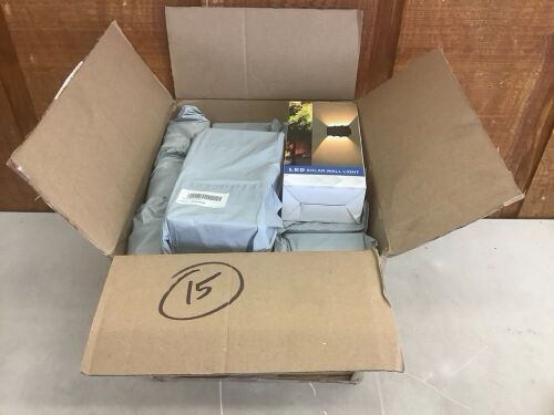 Lot of (15) LED Solar Wall Light  - Lot 358