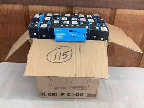 Lot of (115) Anti-Fog Safety Glasses  - Lot 385