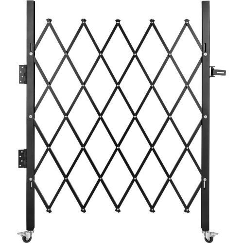 VEVOR 5' H x 5-1/2' W Folding Security Scissor Gate/Door with Padlock - Lot 434
