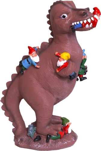 Lot of (6) Garden Gnomes Galore Trex Eating Gnomes Garden Statue - Lot 500A
