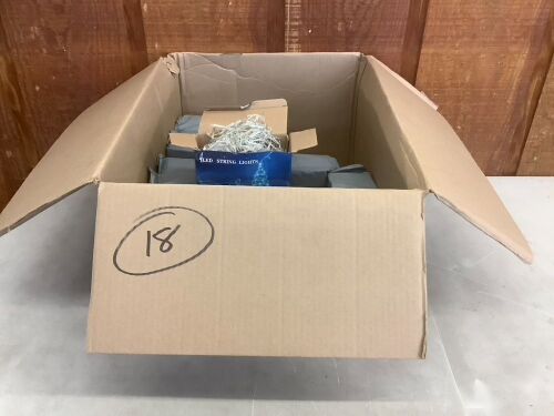 Lot of (18) LED Snowflake String Lights  - Lot 596