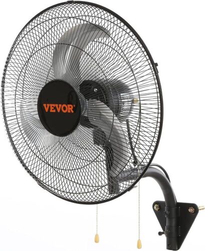 VEVOR 18 inch Wall Mount Fan Oscillating, 3-speed High Velocity Max. 4000 CFM - Lot 668